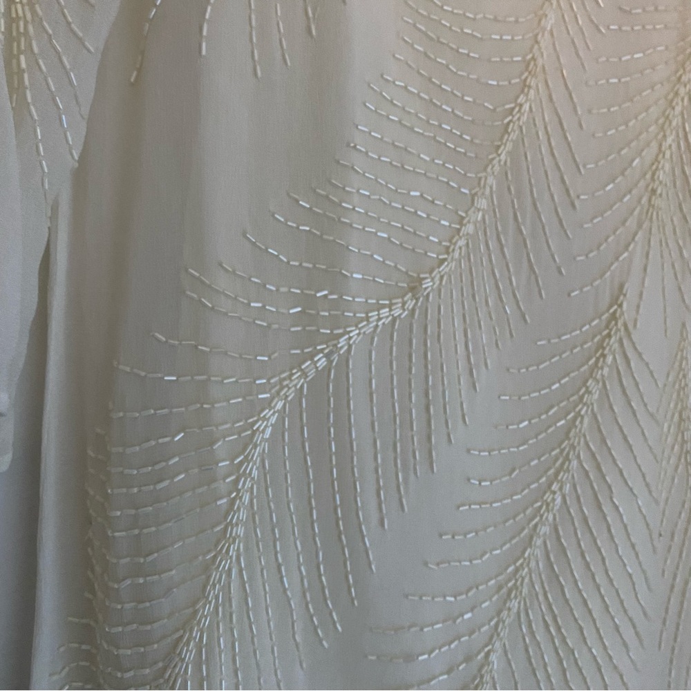 RORY BECA Haldi White - Ivory Beaded Dress - Size Small - NEW WITH TAGS NWT - Picture 6 of 8
